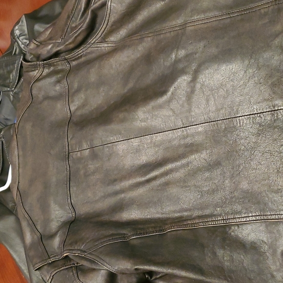 Leather café racer jacket - Picture 4 of 4